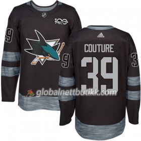 San Jose Sharks Hockeydrakt Logan Couture 39 1917-2017 100th Anniversary Svart Adidas Authentic - Herre
